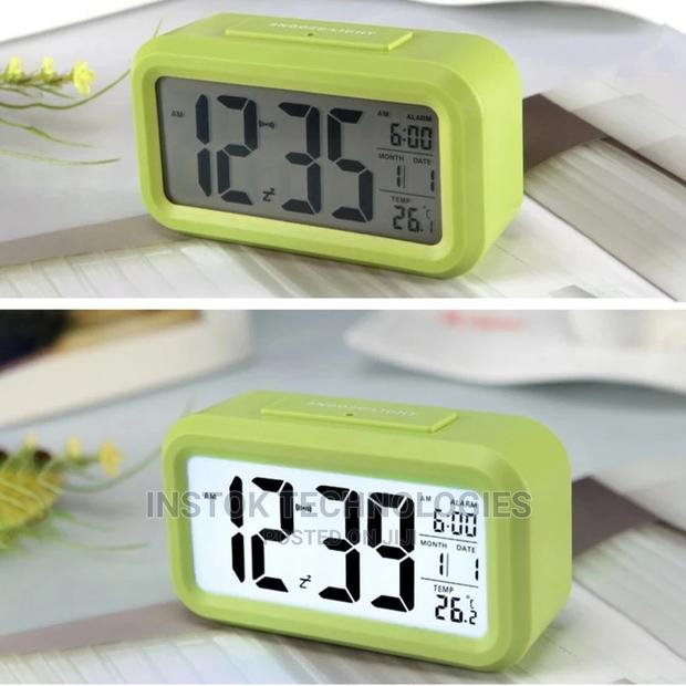 LED Digital Backlit Alarm Clock Withthermometre and Calender - thumbnail 12