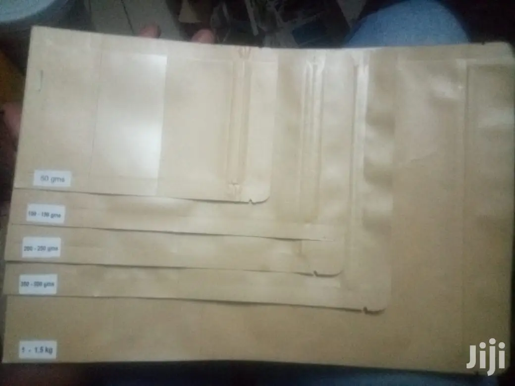 Khaki Ziplock Kraft Bags in Nairobi Central Manufacturing Materials