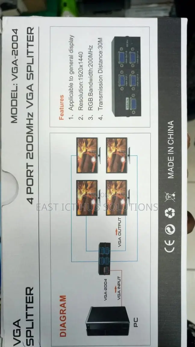 VGA Splitter 1 by 4