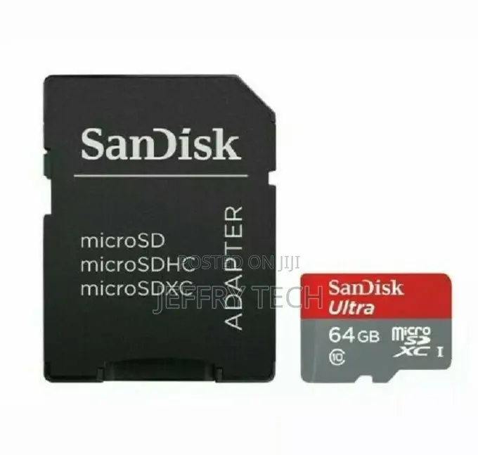 Sandisk Ultra 64GB Micro SDXC Memory Card Class 10 80mb/S +