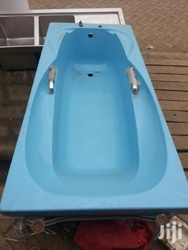 Blue in Colour Bathtub