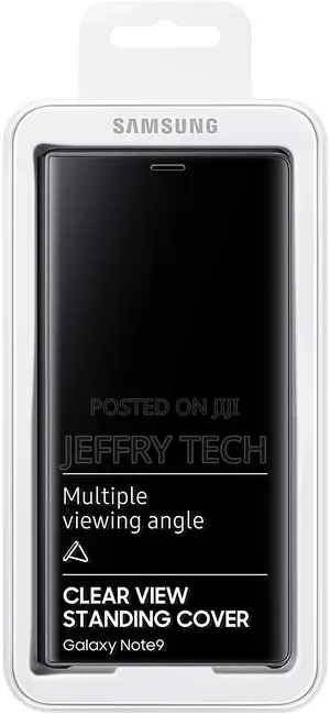 Samsung Galaxy Note 9 Clear View Standing Cover Case, Black