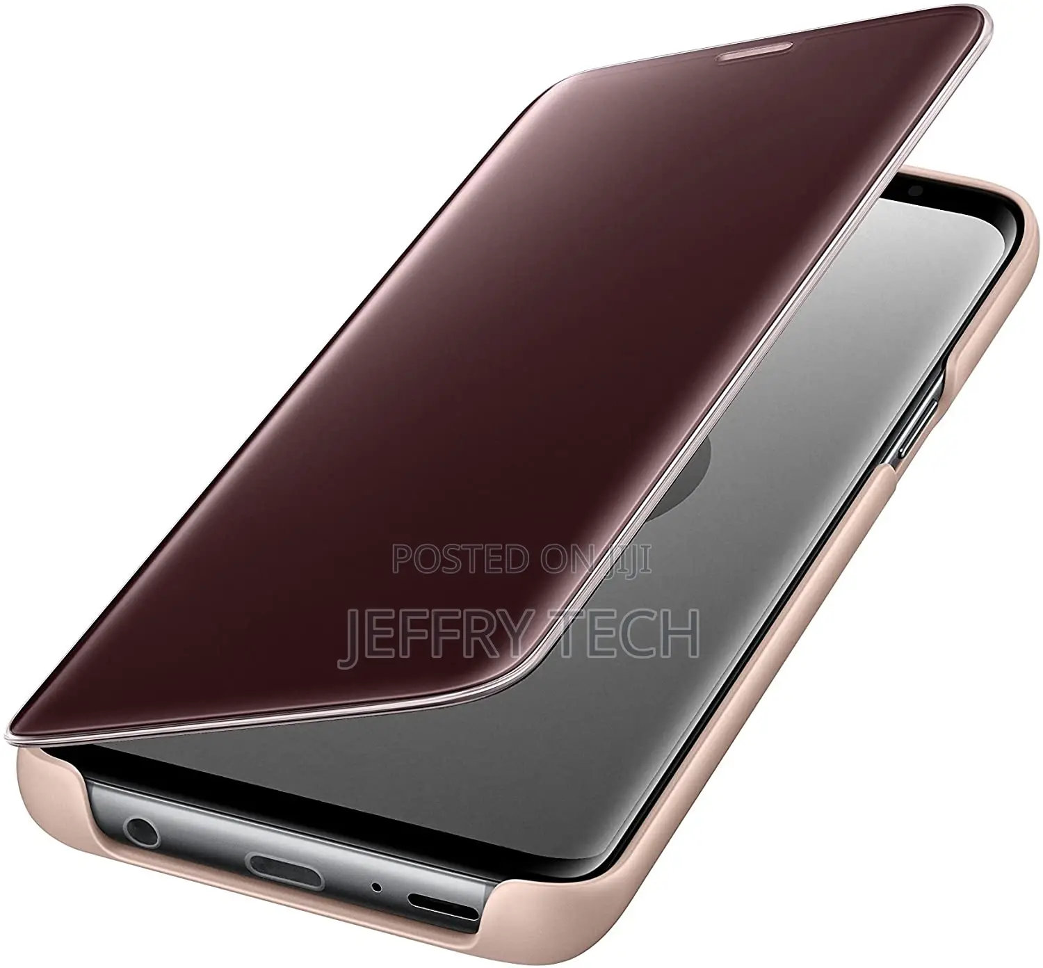 Samsung Galaxy S9plus Clear View Standing Cover - Gold