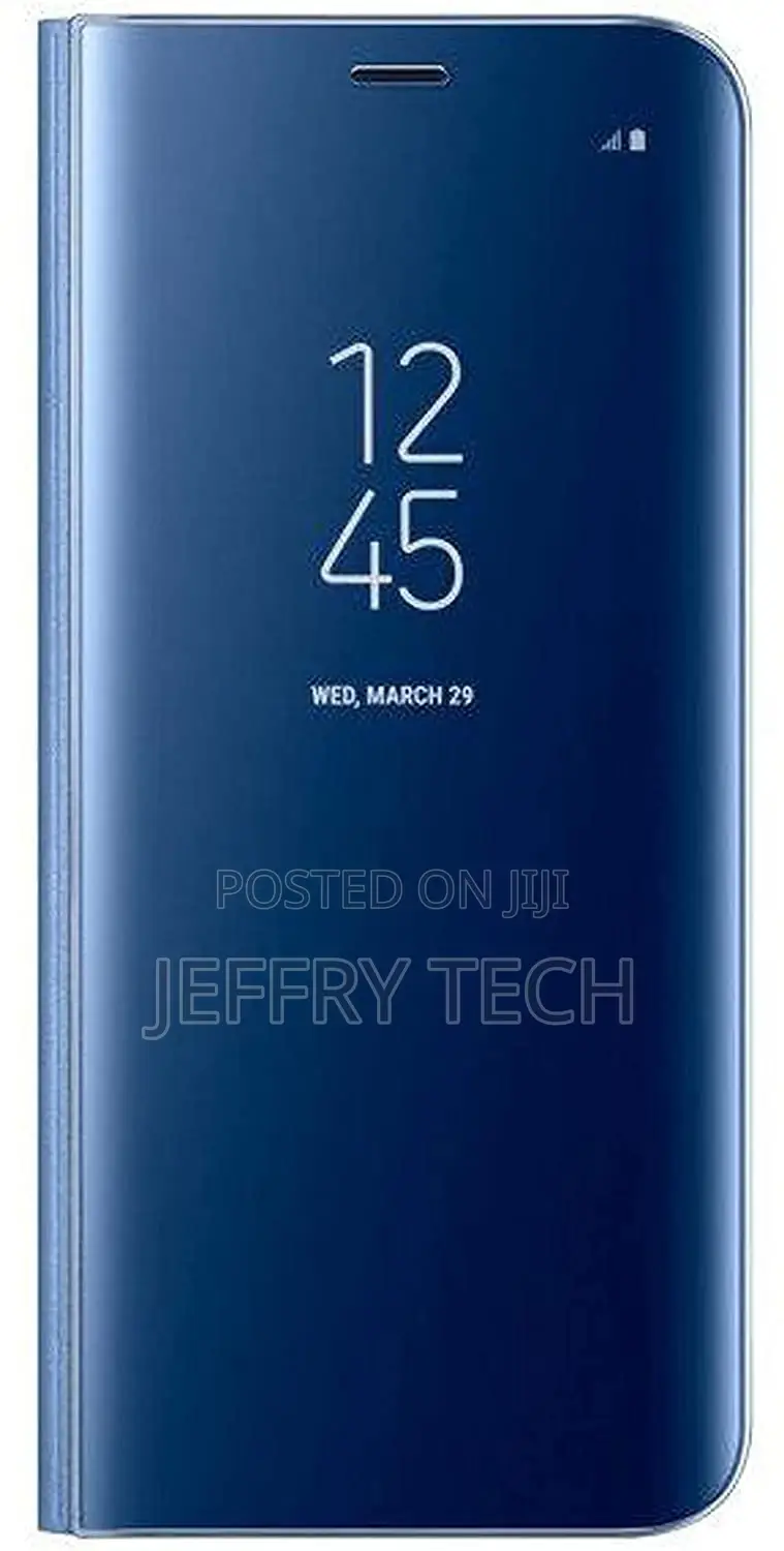 Clear View Stand Flip Cover for Samsung Galaxy Note 5 - Blue