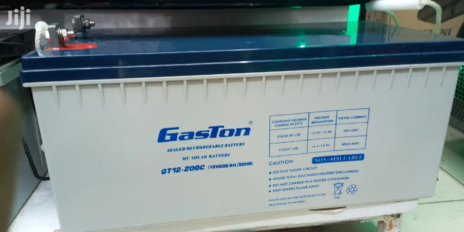 Gaston Sealed MF Solar Rechargeable Battery Gt12-200ah-20hr