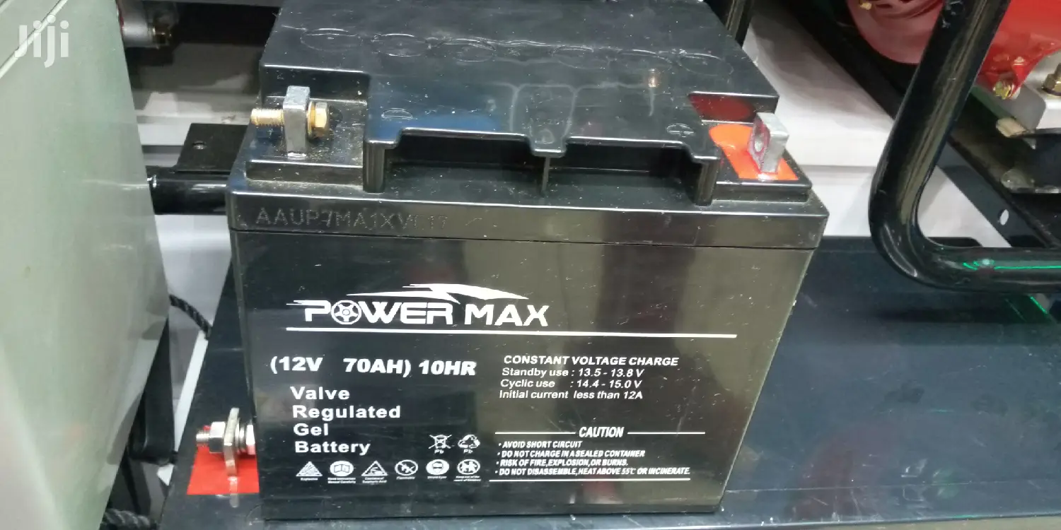 Powermax Valve Regulated Gel Battery 70ah