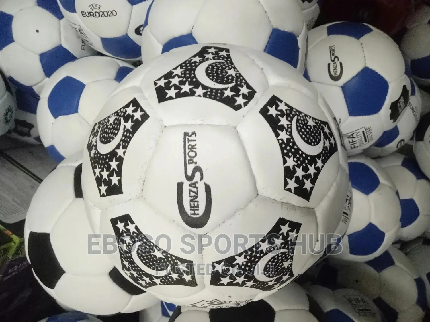 Sky Football Local Leather Hand Stitched
