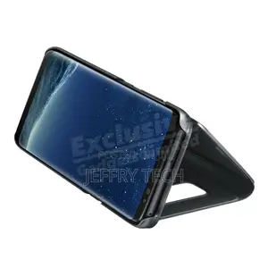 Samsung Galaxy S8 S9 S10 S20 Case Mirror Flip Stand Cover