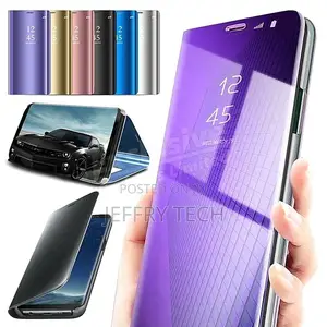 Samsung Galaxy S8 S9 S10 S20 Case Mirror Flip Stand Cover
