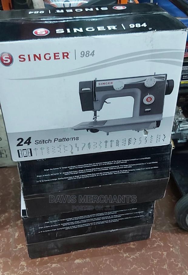 Singer Industrial Sewing Machine and Table - thumbnail 2