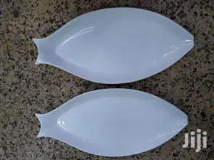 6pc Fish Plate Ceramic/Dinner Plate