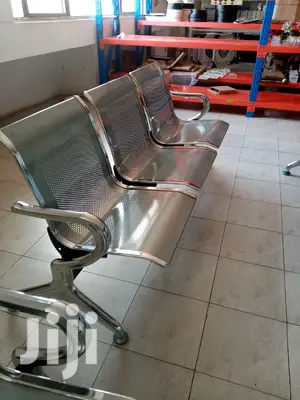 Silver Non Padded Linked Chair