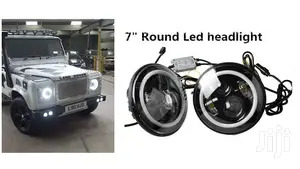 Aftermarket Led Headlights With Signal/DRL Halo:For Defender