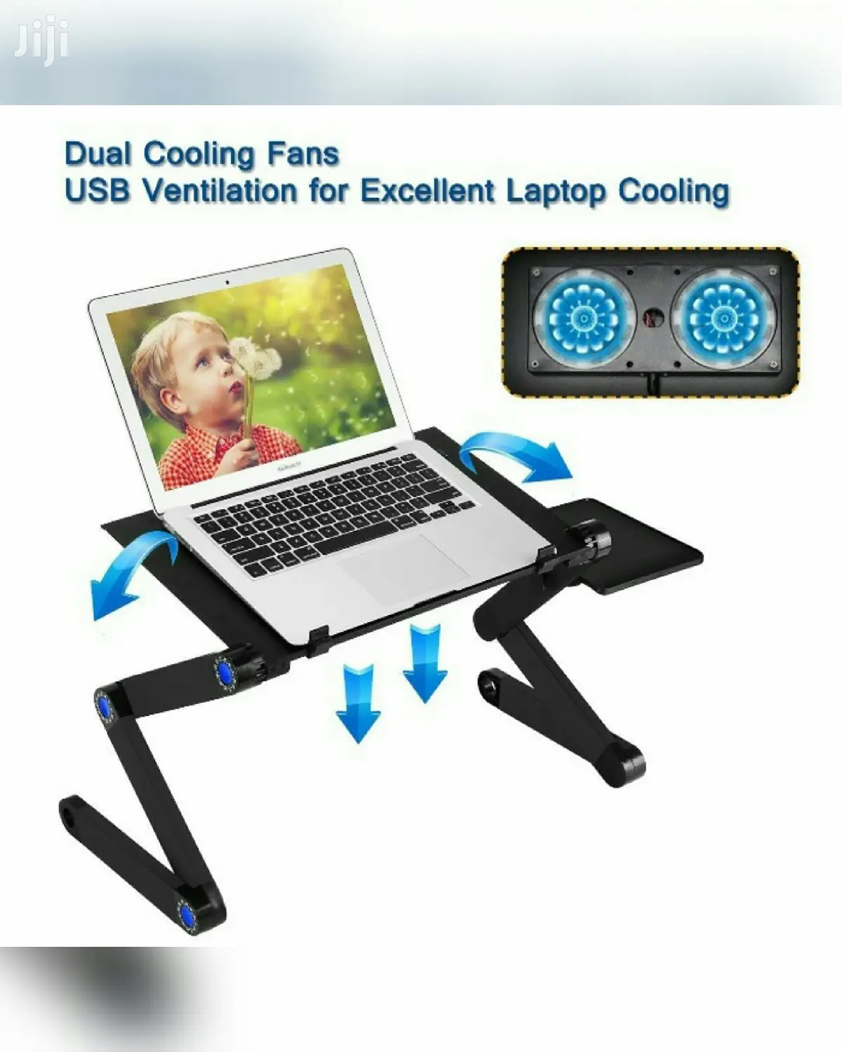 Laptop Stand With Fan and Mouse Pad