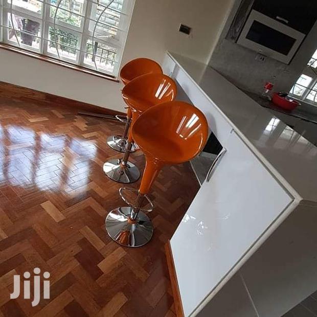 Orange Kitchen Counter Stool