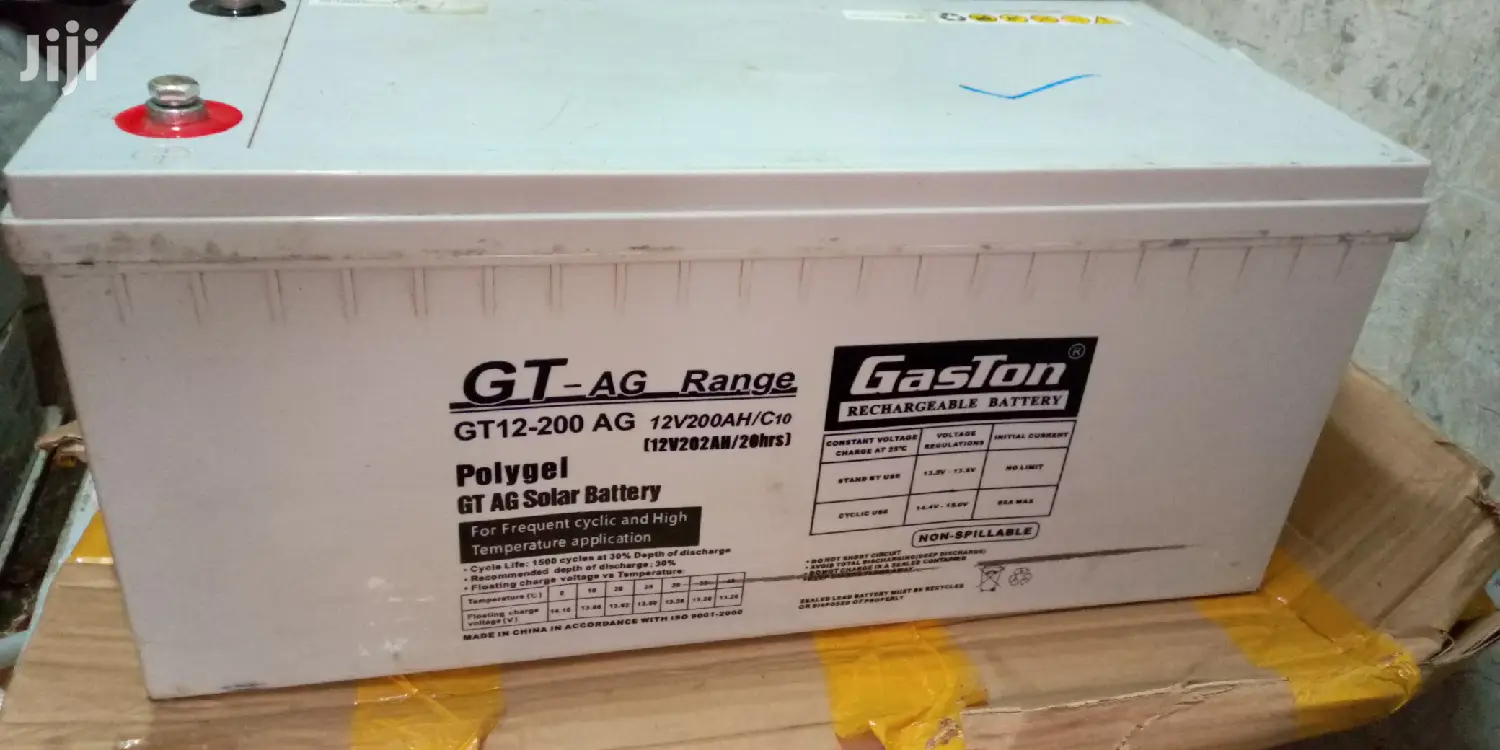 Gaston Polygel GT-AG Rechargeable Solar Battery 12v200ah20hr