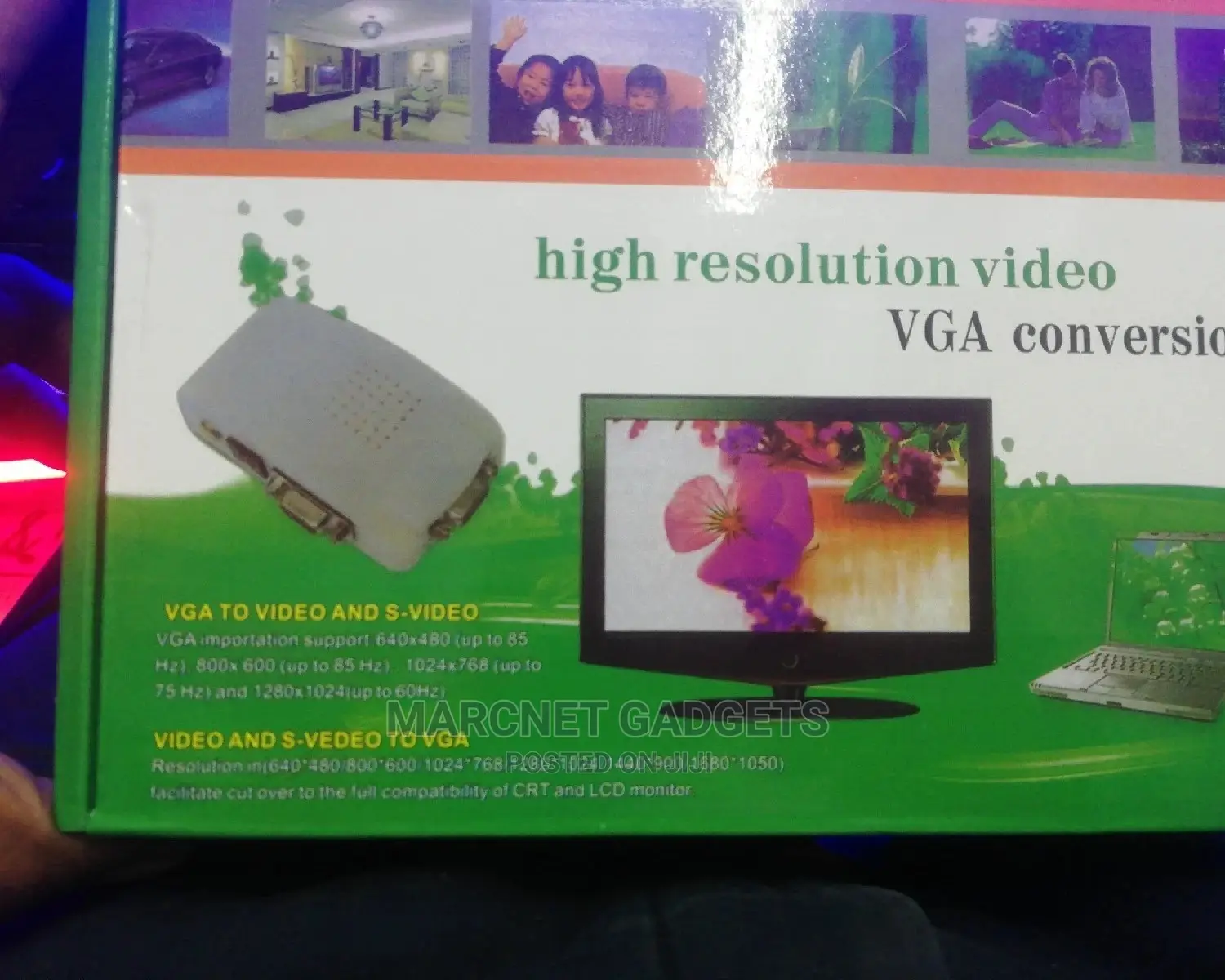 Powered RCA to Vga Converter
