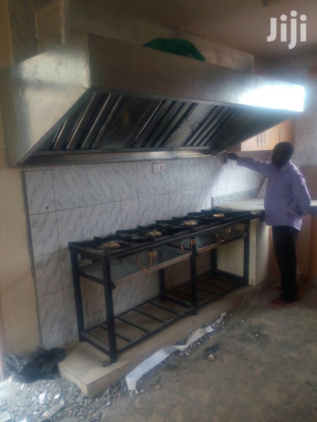 Stainless Steel Kitchen Hood Range With Duct & Filters