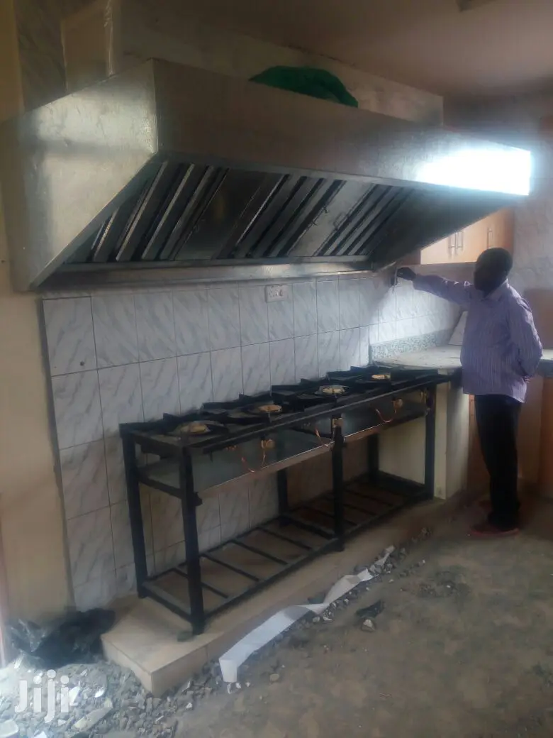 Stainless Steel Kitchen Hood Range With Duct & Filters