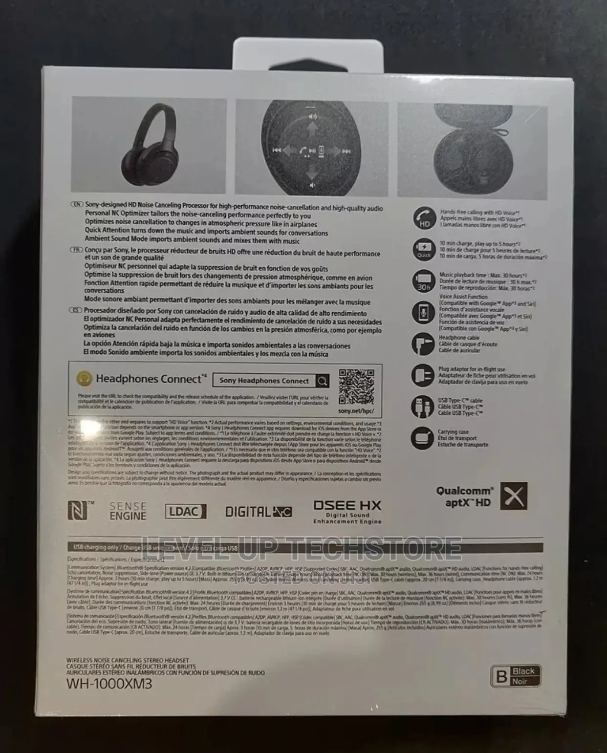 Sony WH1000XM3 Wireless Noise Cancelling Headphones - New
