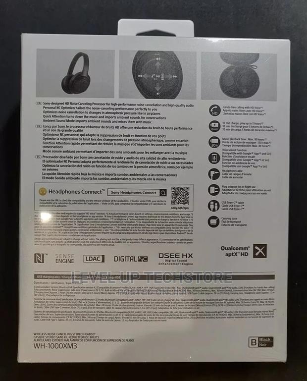 Sony WH1000XM3 Wireless Noise Cancelling Headphones - New - thumbnail 2