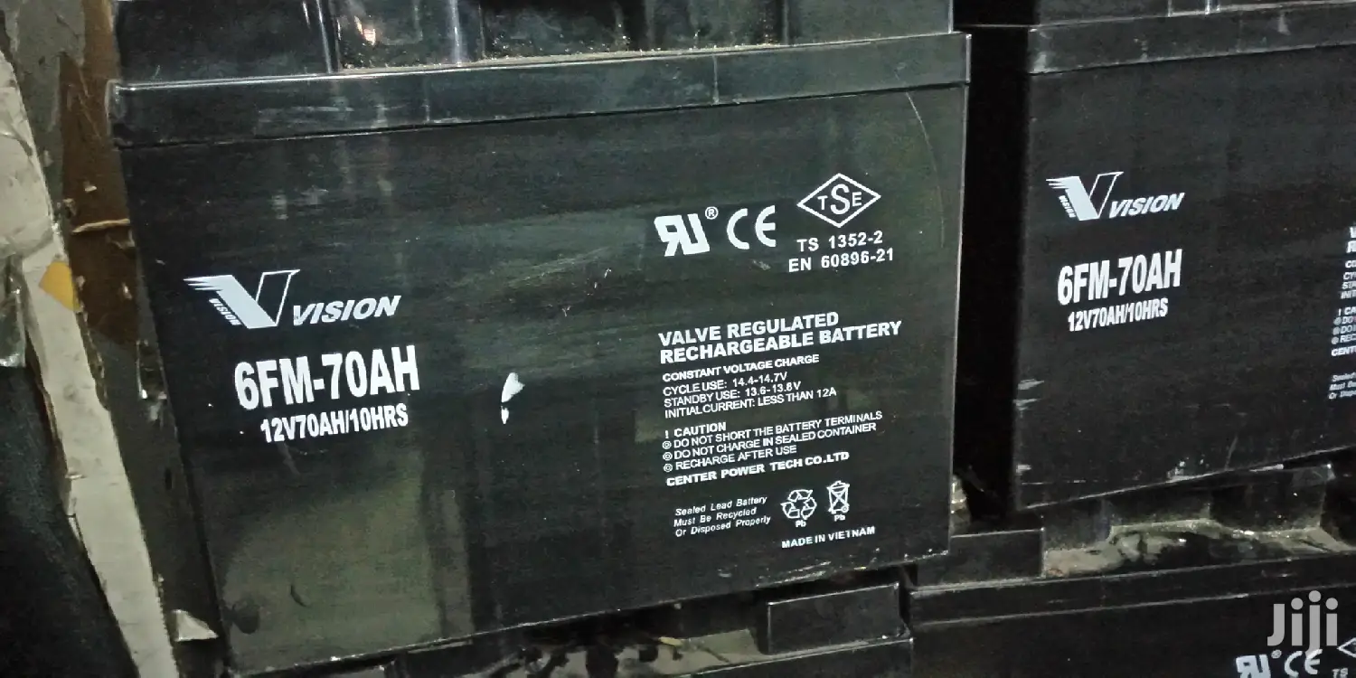 Vision Valve Regulated Rechargeable Battery 12v/70ah/10hr