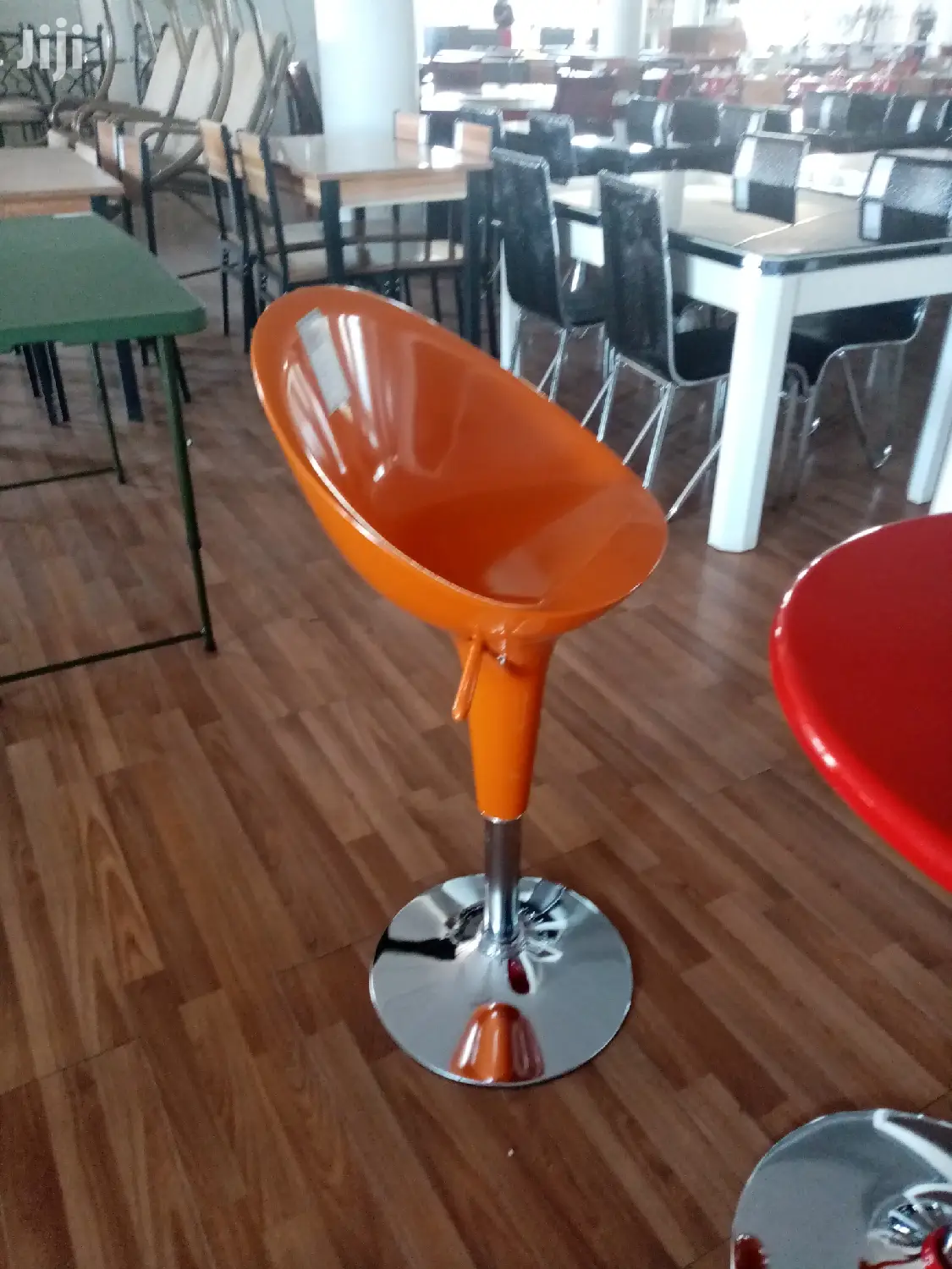 Orange Kitchen Counter Stool