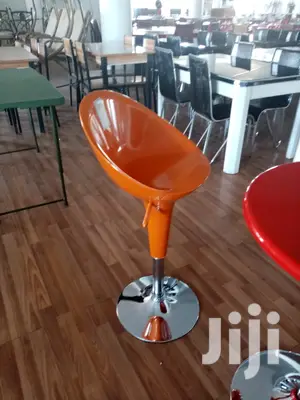 Orange Kitchen Counter Stool