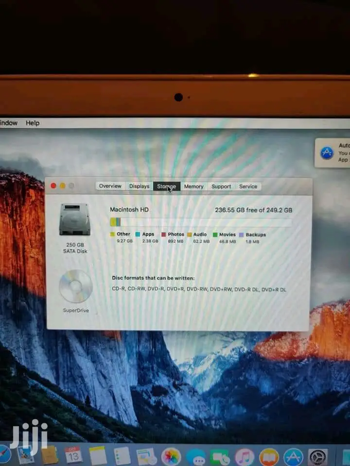 Laptop Apple MacBook 14" 250GB HDD 4GB RAM