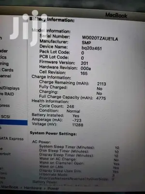 Laptop Apple MacBook 4GB Intel Core 2 Duo HDD 250GB