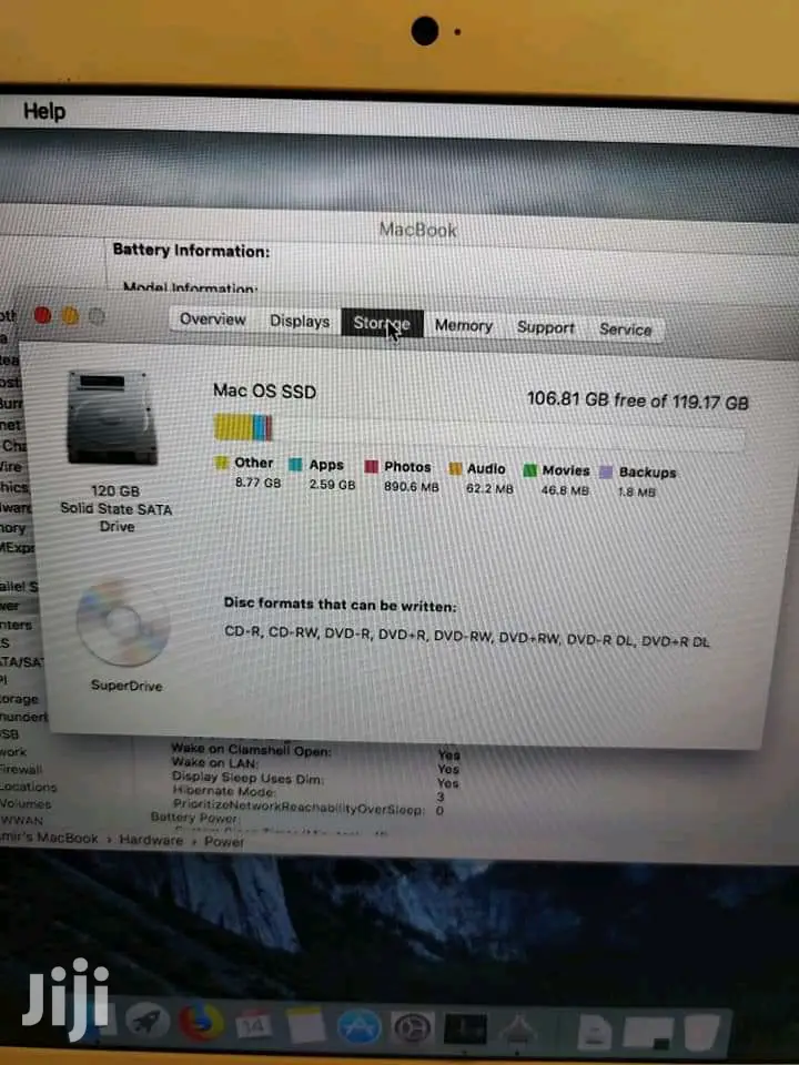 Laptop Apple MacBook 4GB Intel Core 2 Duo HDD 250GB