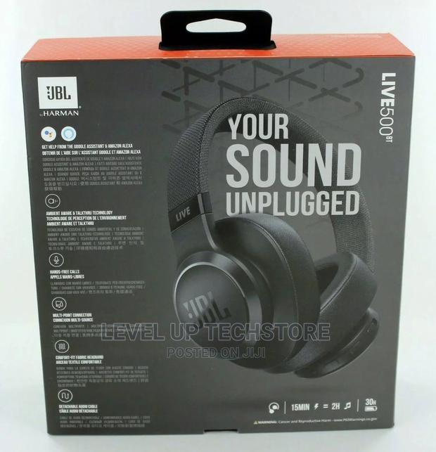 JBL LIVE 500BT Wireless Over-ear Headphones - Boxed&Sealed - thumbnail 2