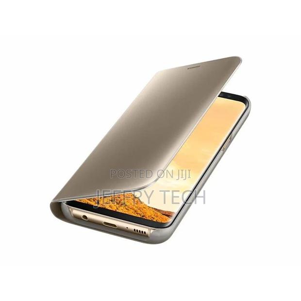 Samsung Clear View Standing Cover for Galaxy S8 - Gold