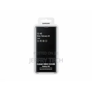 Samsung Galaxy S10 Clear View Cover – Black