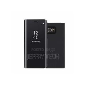Clear View Flip Cover for Samsung Galaxy Note 5 - Black - thumbnail 2