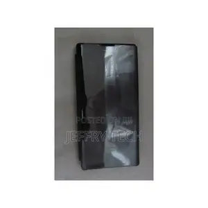 Clear View Mirror Flip Cover For Note 10 - Black