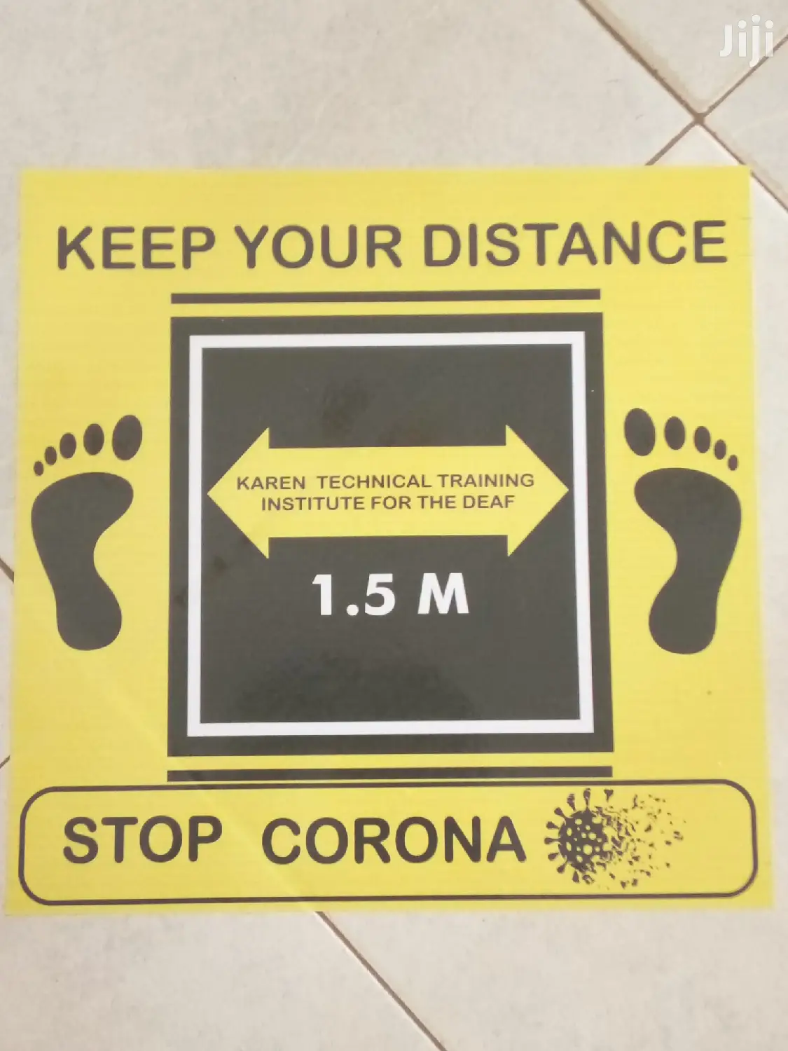 Corona Floor Sticker