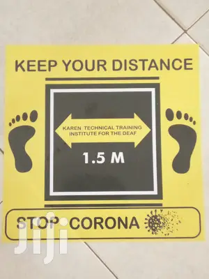 Corona Floor Sticker