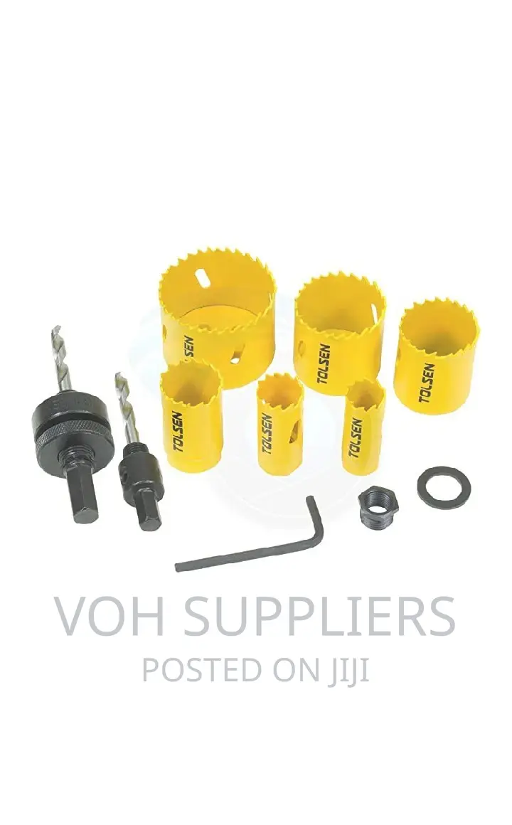9pcs Plumbing HSS Bi-metal Steel Wood Hole Drill Bits Set