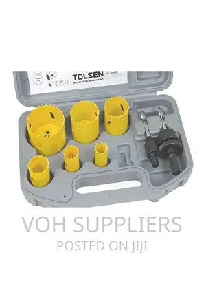 9pcs Plumbing HSS Bi-metal Steel Wood Hole Drill Bits Set