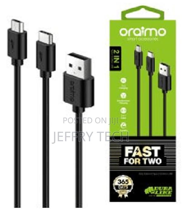 Oraimo Data Cable Micro-Usb Plus Type-C Cable 2.0A 5V OCD-T6