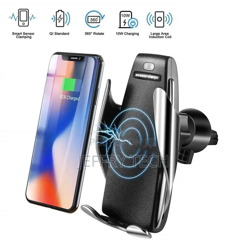 10W Qi Car Wireless Charger for iPhone X XS MAX Automatic Ca
