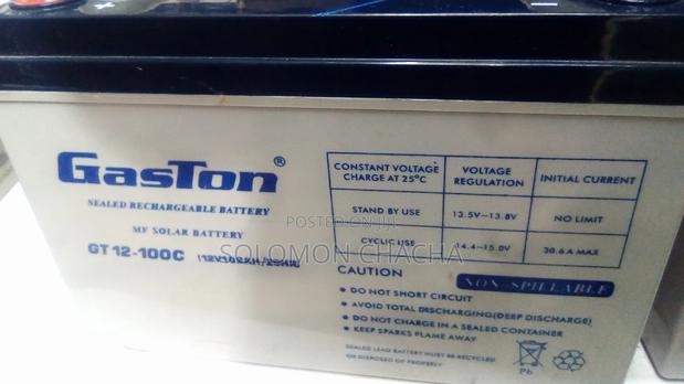 GASTON 100ah Solar Battery - main view