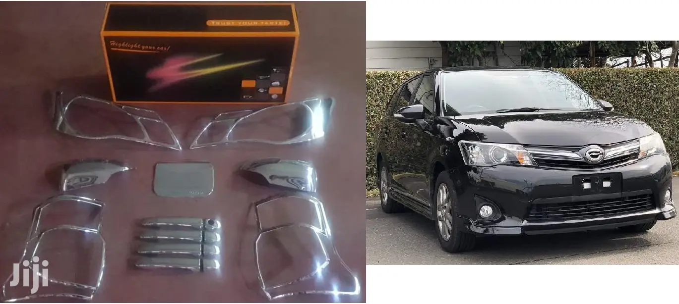 ABS Full Chrome Finish Kit: For Toyota Fielder: Yr2013+
