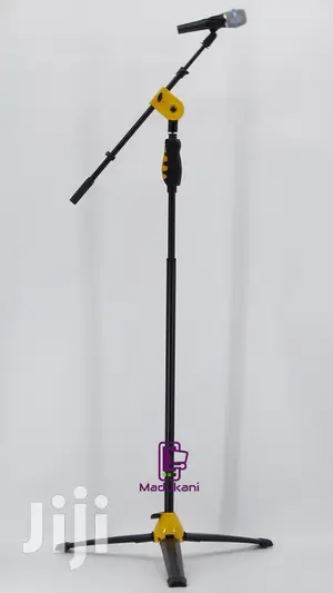 Microphone Tripod Stand With One-Hand Clutch Height Adjustme