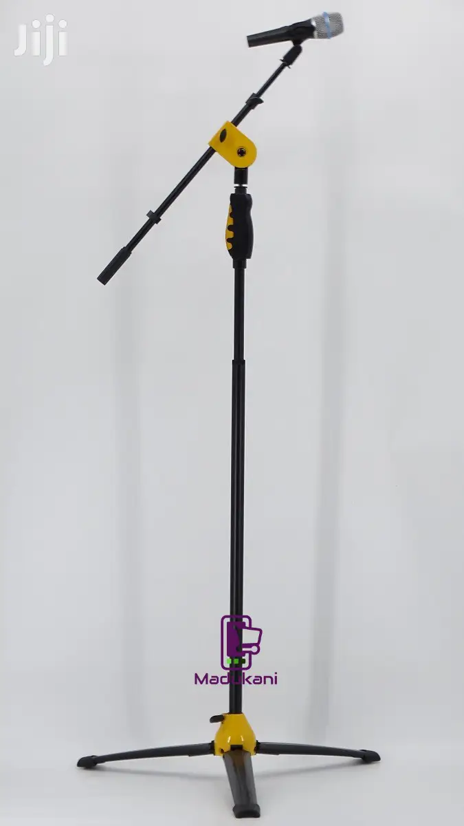 Microphone Tripod Stand With One-Hand Clutch Height Adjustme