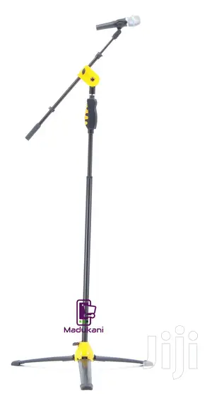 Microphone Tripod Stand With One-Hand Clutch Height Adjustme