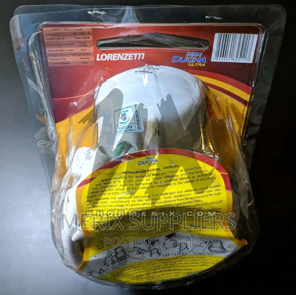 NEW MODEL LORENZETTI MAXI Ducha Ultra 3T for Hard Water