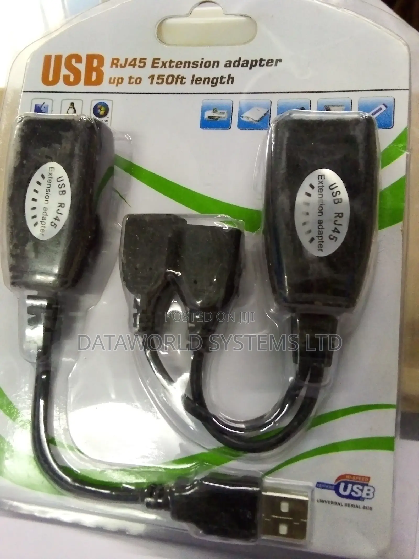 USB RJ45 Extension Adapter Up To 150ft Length