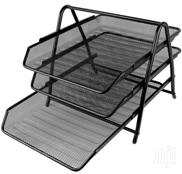 Office Tray 3 Tier Mesh-black - thumbnail 6